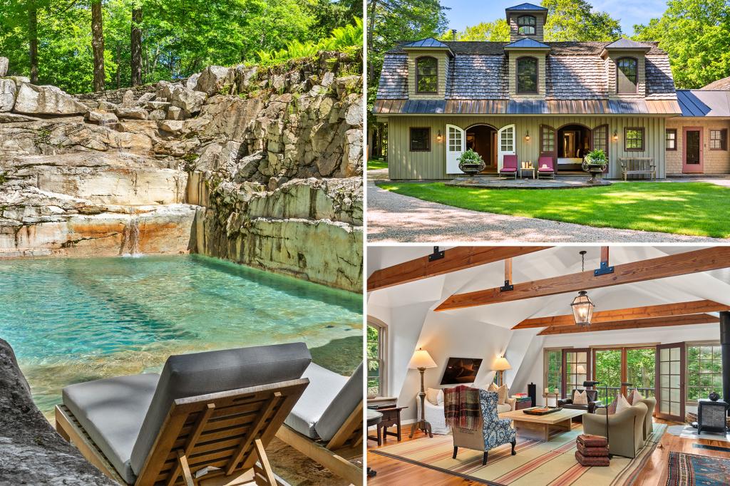 A wealth of Berkshire of $ 3.25 million comes with a quick blow - a wonderful pool engraved on an earlier quarry